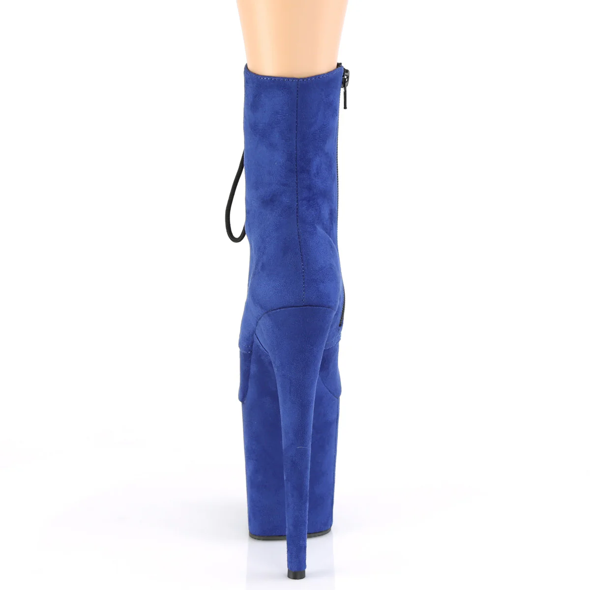 Royal Blue 8 Inch Pole Dancer Ankle Boots -  Pleaser FLAMINGO-1020FS - Image 4