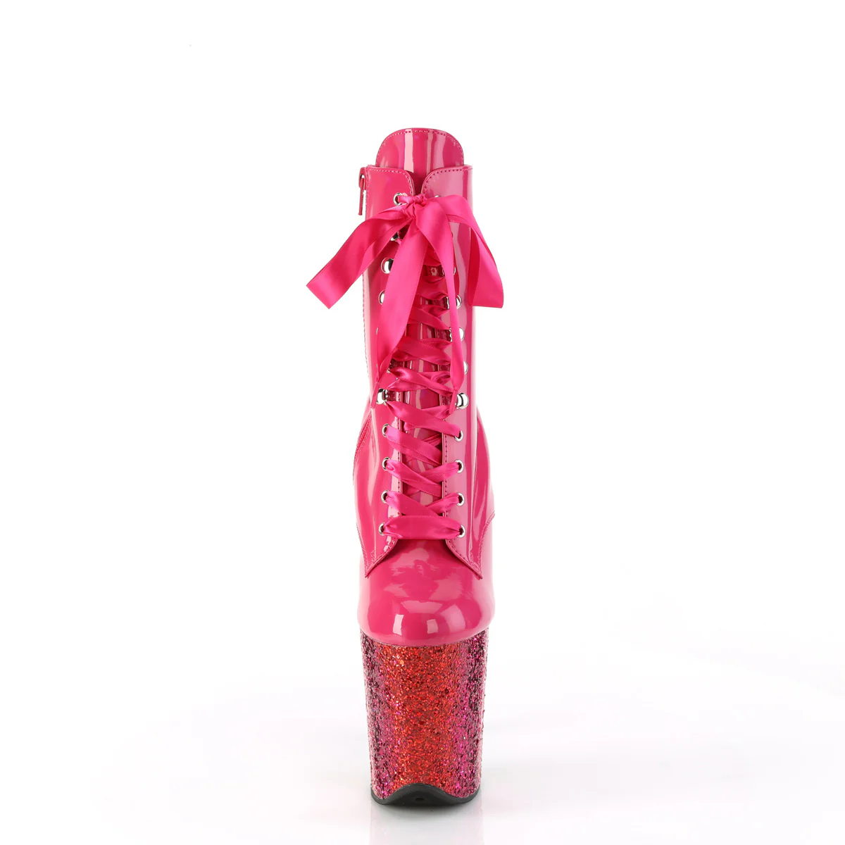H. Pink 8 Inch Exotic Dance Ankle Boots - Pleaser FLAMINGO-1020HG - Image 2