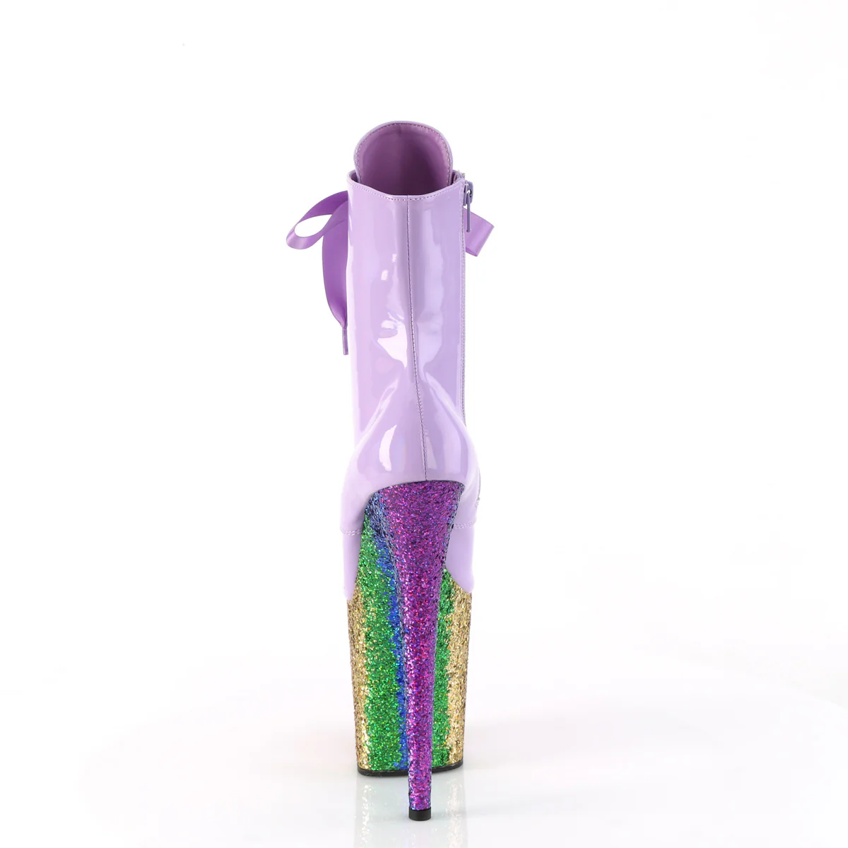 Lavender 8 Inch Strippers Ankle Boots - Pleaser FLAMINGO-1020HG - Image 4