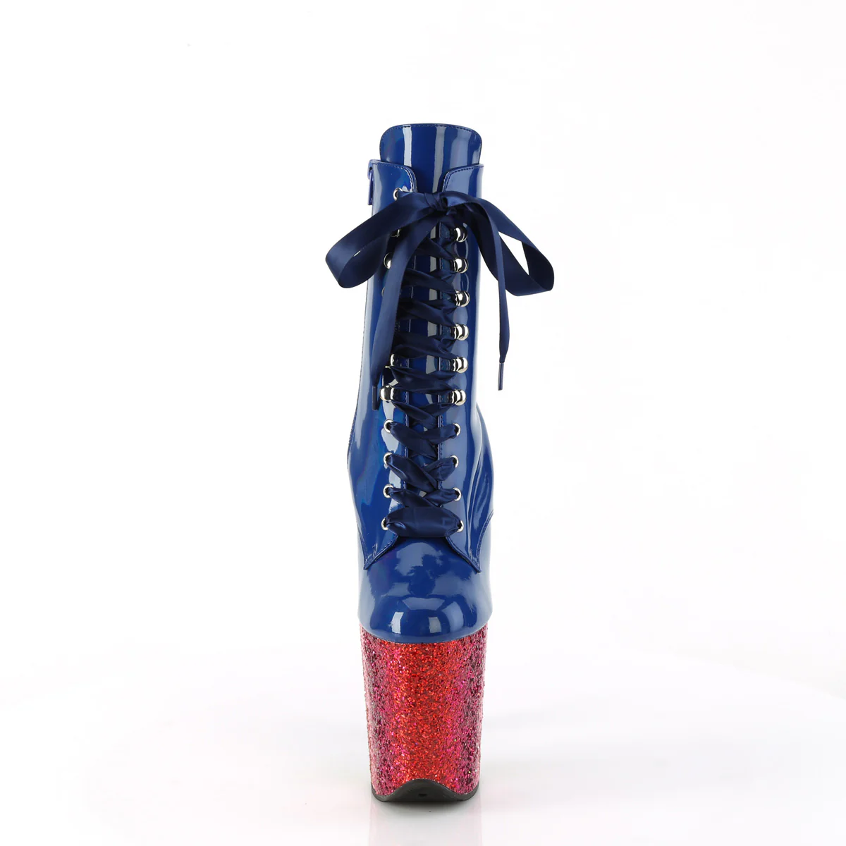 Royal Blue 8 Inch Glamour Models Ankle Boots -  Pleaser FLAMINGO-1020HG - Image 2