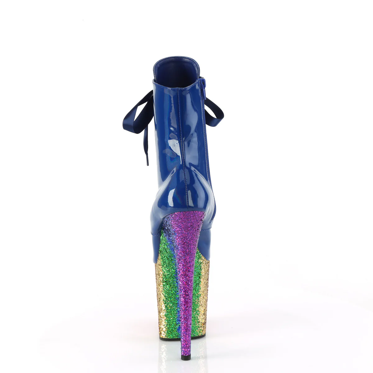 Royal Blue 8 Inch Glamour Models Ankle Boots -  Pleaser FLAMINGO-1020HG - Image 4