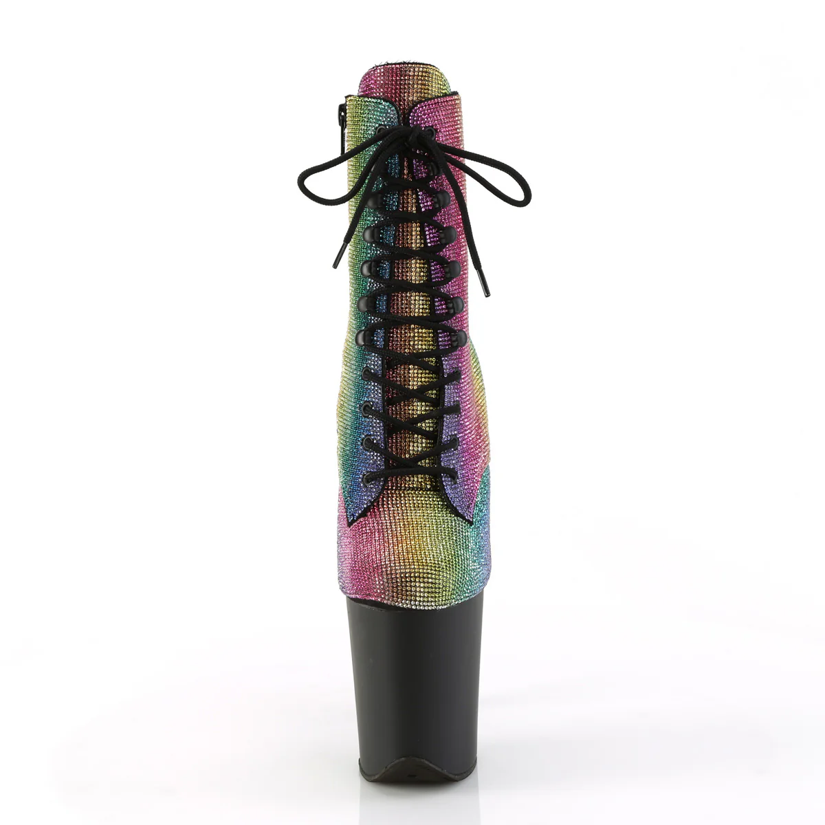 Rainbow 8 Inch Exotic Dancer Ankle Boots - Pleaser FLAMINGO-1020RS - Image 2