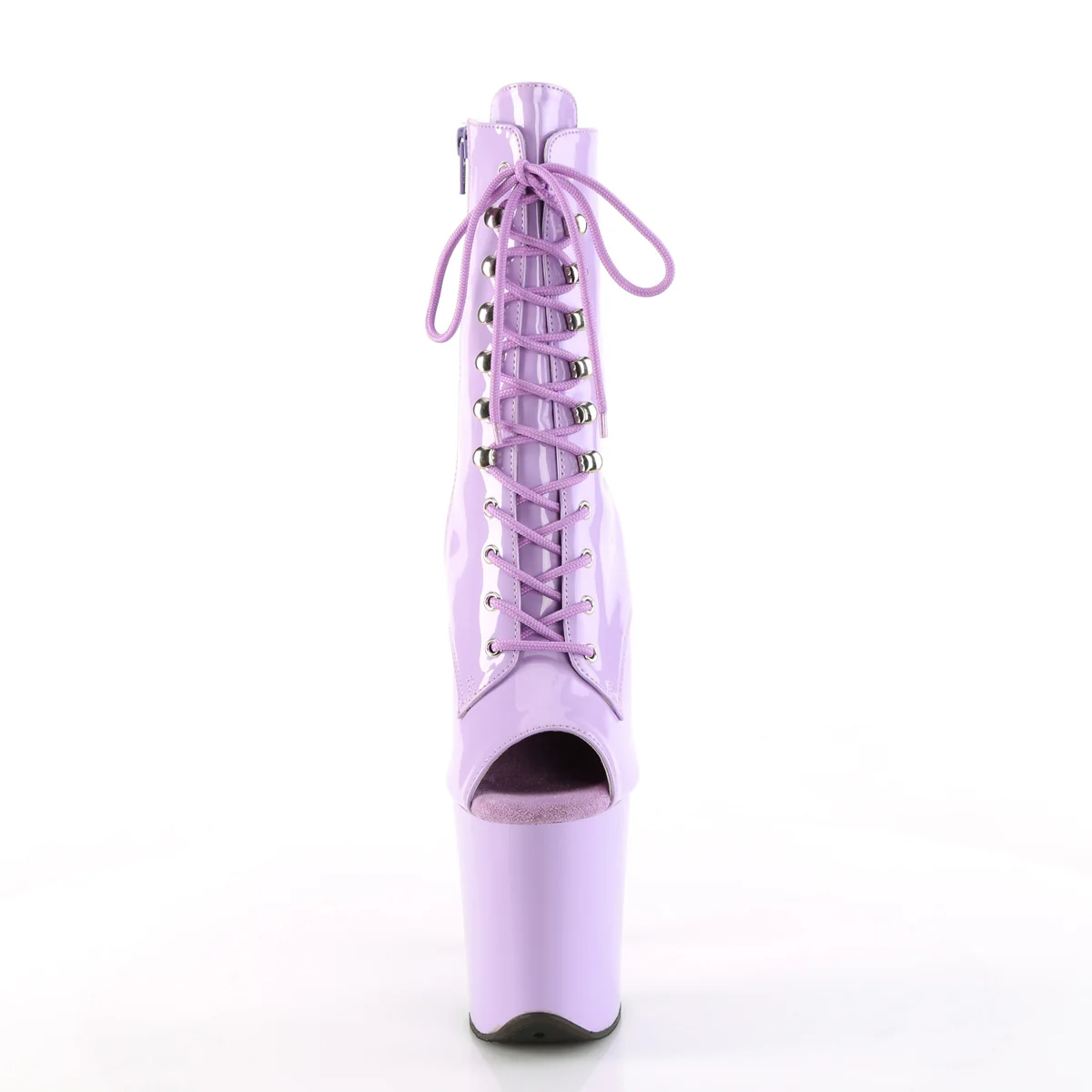 Lavender 8 Inch Platform Ankle Boots - Pleaser FLAMINGO-1021 - Image 2