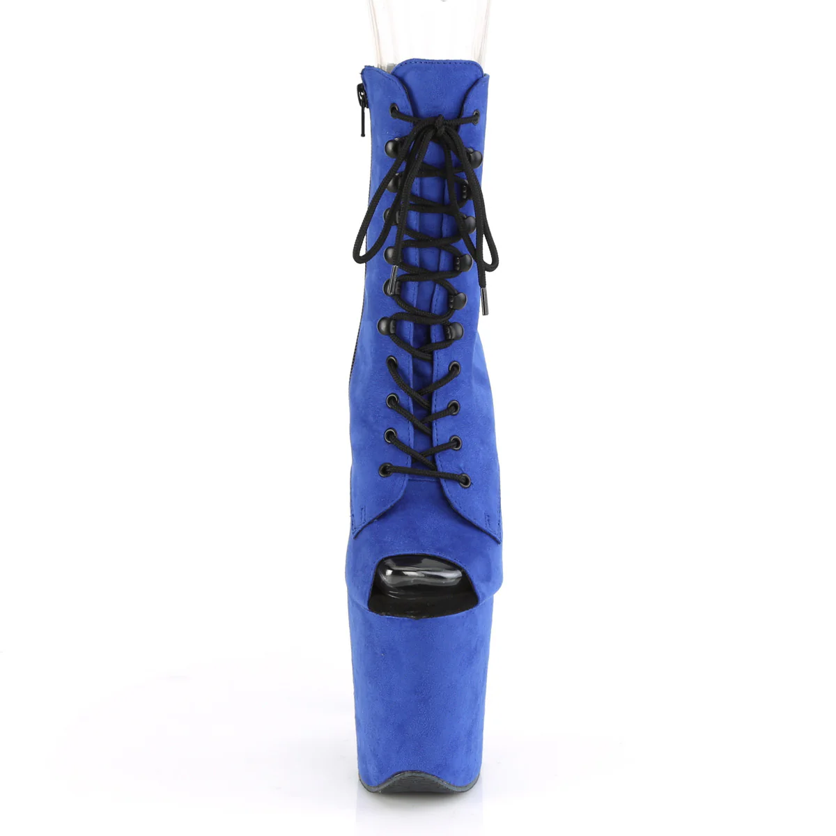 Royal Blue 8 Inch Pole Heels Ankle Boots - Pleaser FLAMINGO-1021FS - Image 2