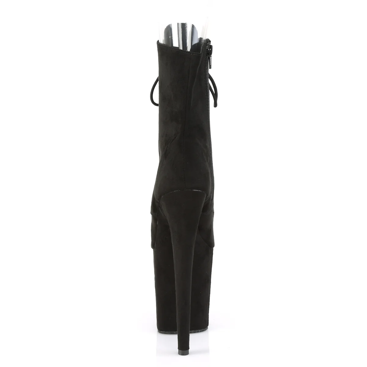 Black 8 Inch Pole Dance Ankle Boots - Pleaser FLAMINGO-1021FS - Image 4