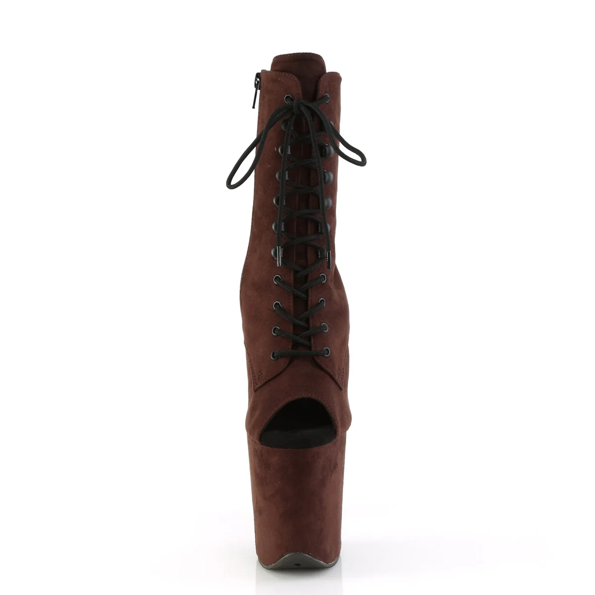 Mocha 8 Inch Statement High Ankle Boots - Pleaser FLAMINGO-1021FS - Image 2