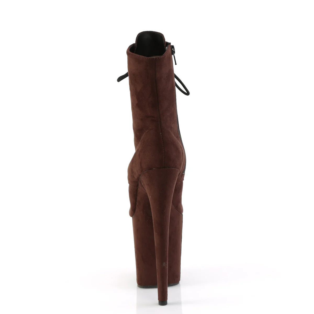 Mocha 8 Inch Statement High Ankle Boots - Pleaser FLAMINGO-1021FS - Image 4