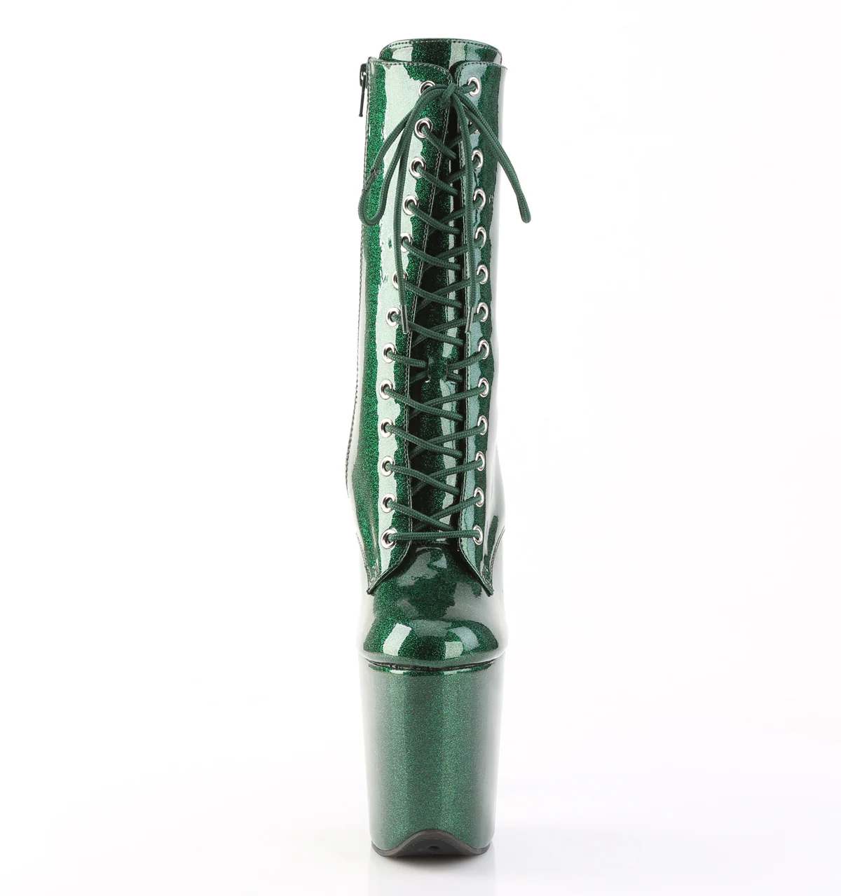 Emerald Green 8 Inch Pole Dance Ankle Boots - Pleaser FLAMINGO-1040GP - Image 2