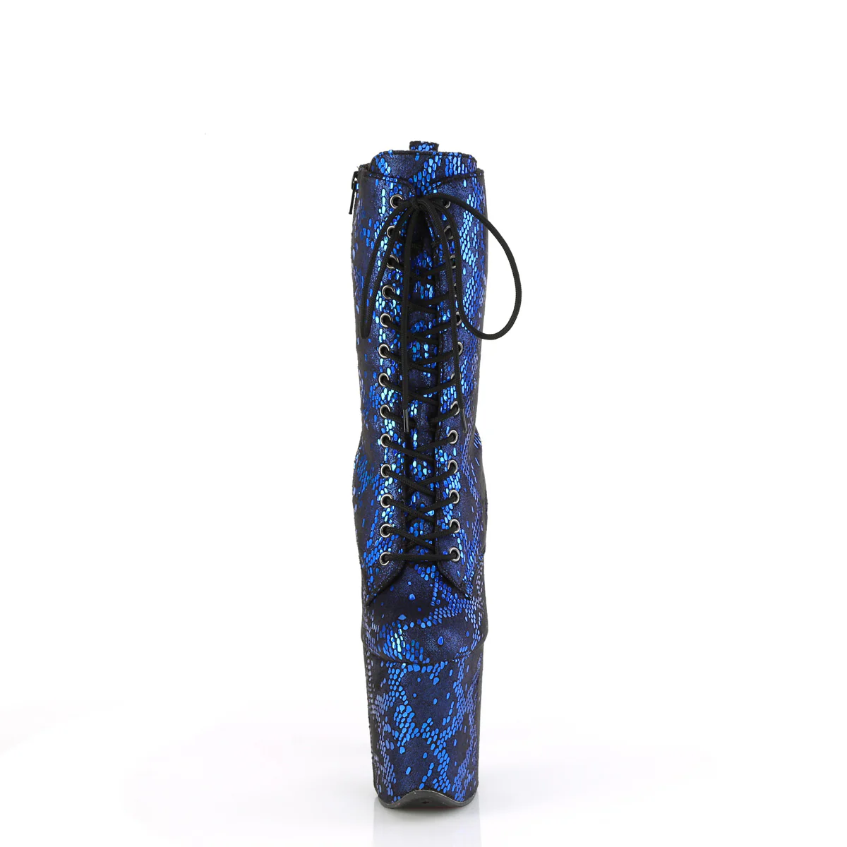 Purple 8 Inch Pole Dance Ankle Boots -  Pleaser FLAMINGO-1040SPF - Image 2