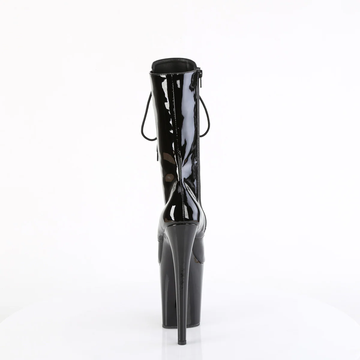 Black 8 Inch Dancer Platform Ankle Boots - Pleaser FLAMINGO-1054 - Image 4