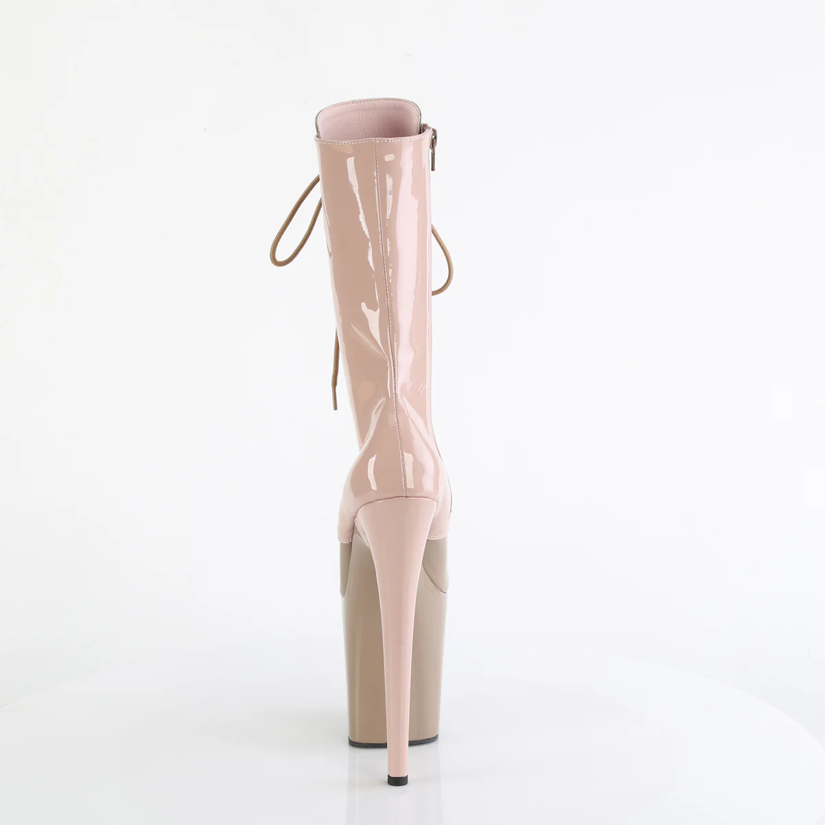 Dusty Pink 8 Inch Strippers Ankle Boots - Pleaser FLAMINGO-1054DC - Image 4