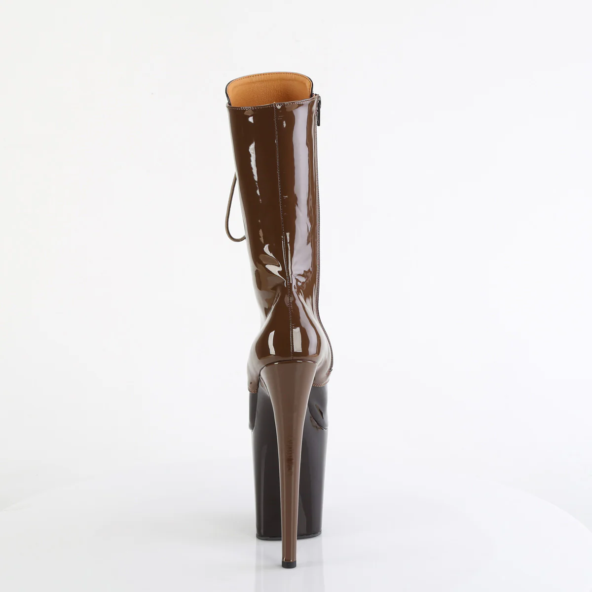 Mocha 8 Inch Exotic Dancing Ankle Boots -  Pleaser FLAMINGO-1054DC - Image 4