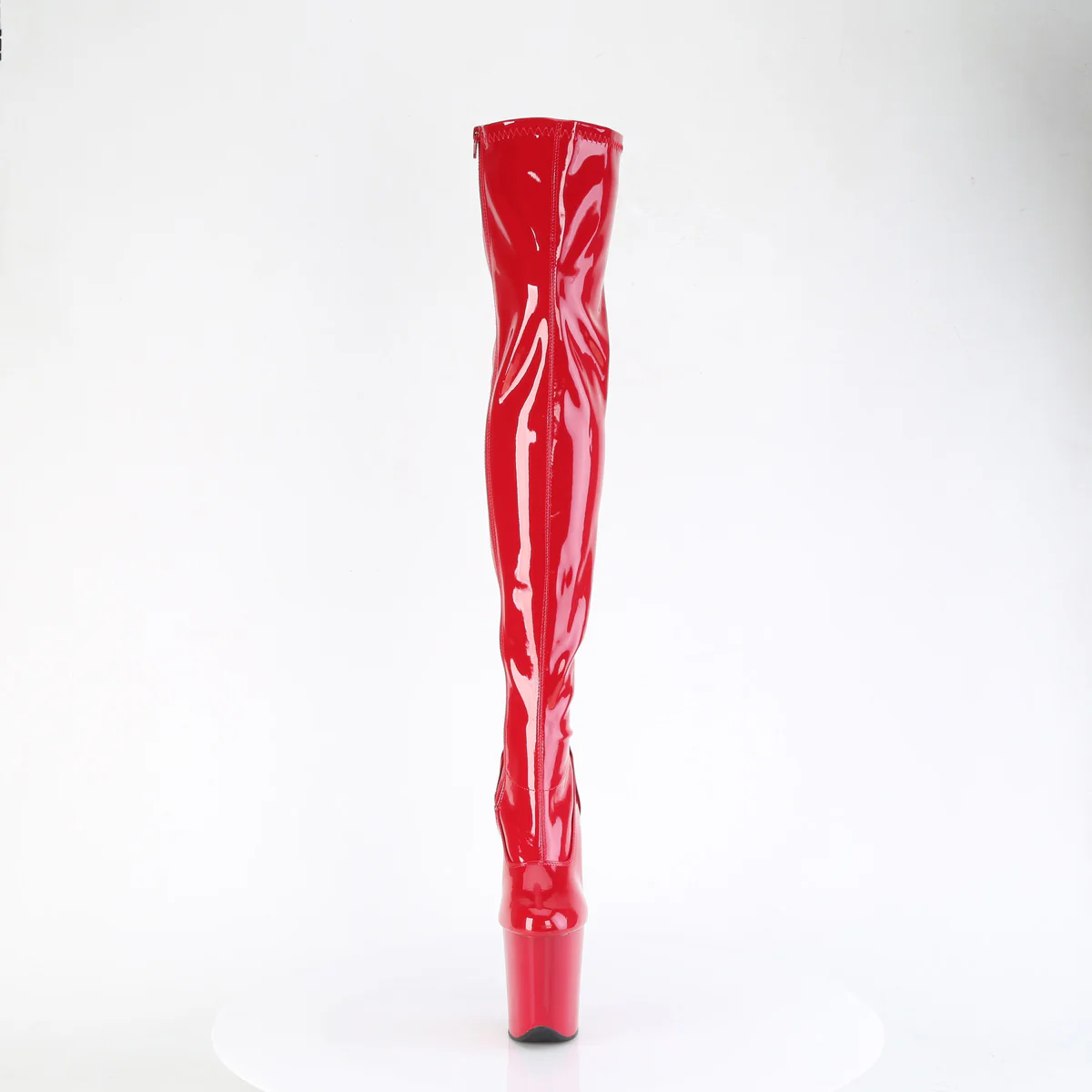 Red 8 Inch Platform Thigh High boots - Pleaser FLAMINGO-3000 - Image 2
