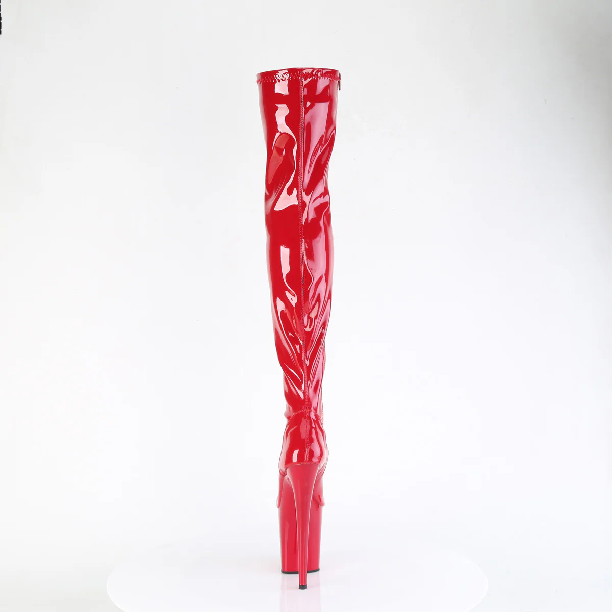 Red 8 Inch Platform Thigh High boots - Pleaser FLAMINGO-3000 - Image 4
