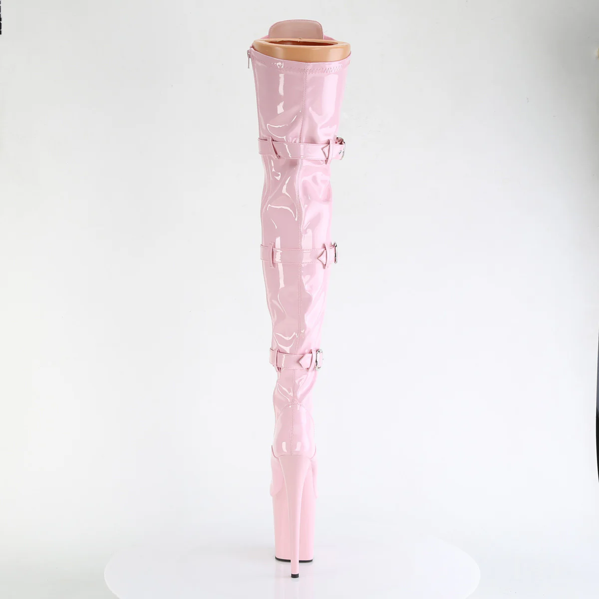 Baby Pink 8 Inch Pole Dance Thigh High boots -  Pleaser FLAMINGO-3028 - Image 4