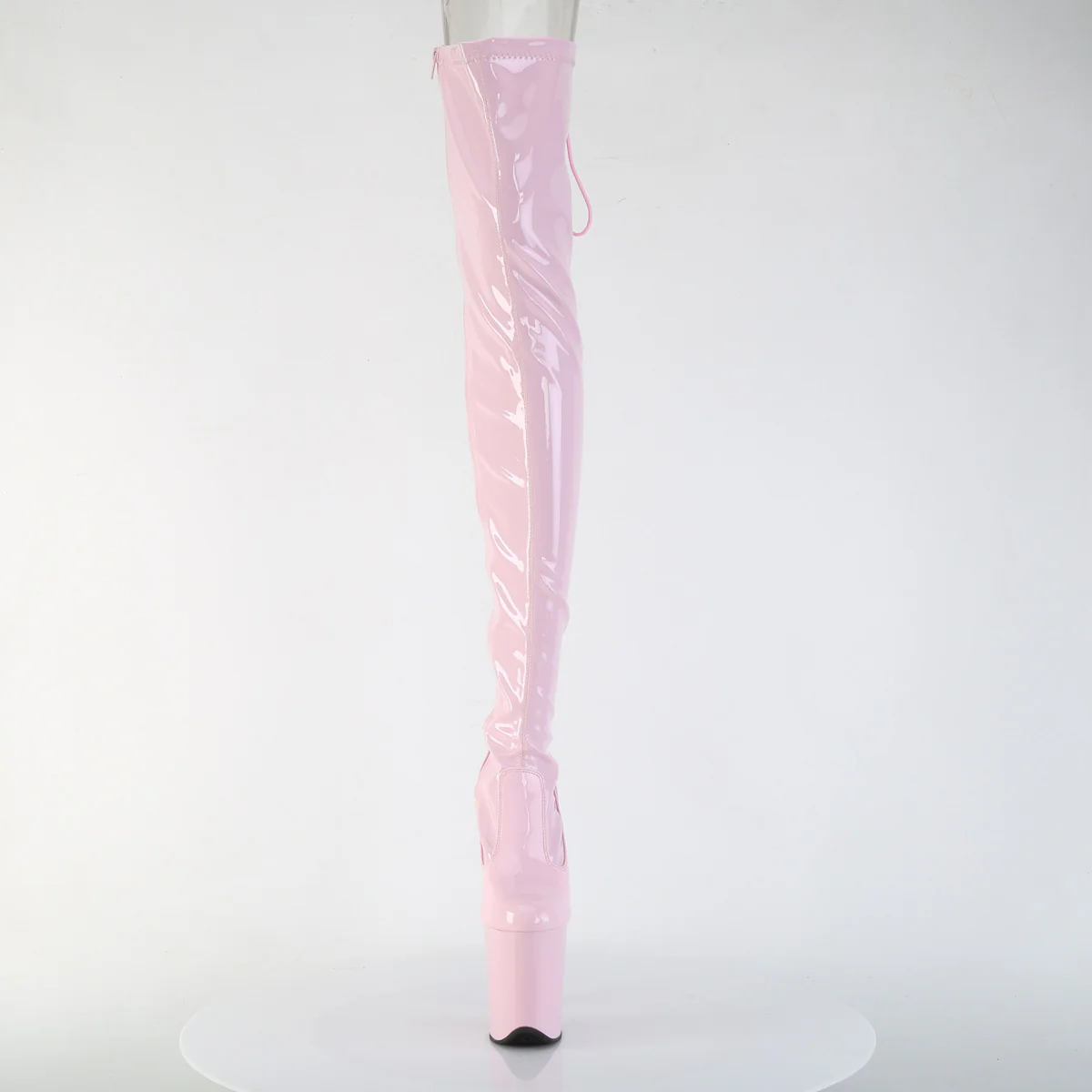 Baby Pink 8 Inch Exotic Dancing Thigh Length Boots - Pleaser FLAMINGO-3850 - Image 2