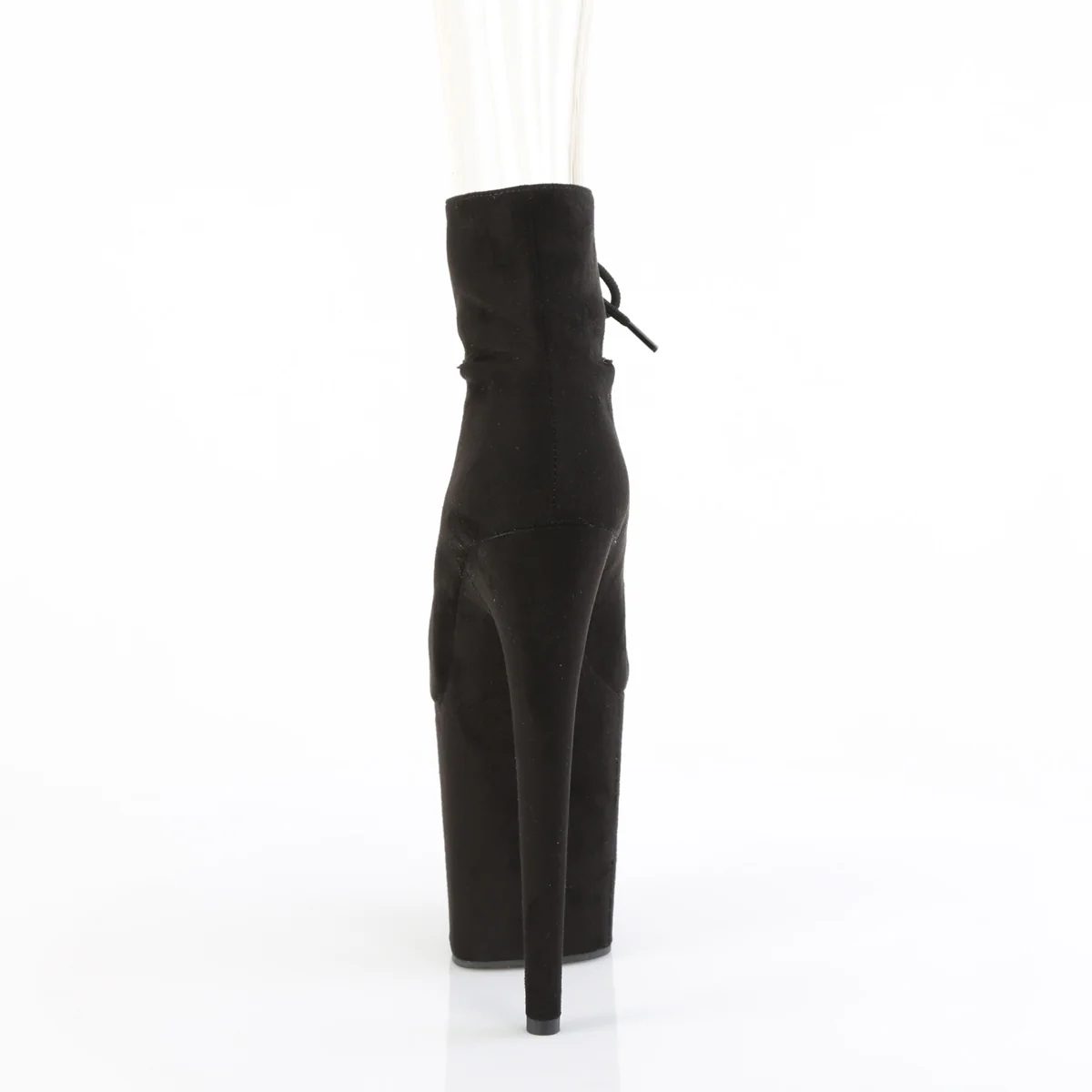 Black 8 Inch Pole Heels Platform Shoes - Pleaser FLAMINGO-800-22 - Image 4