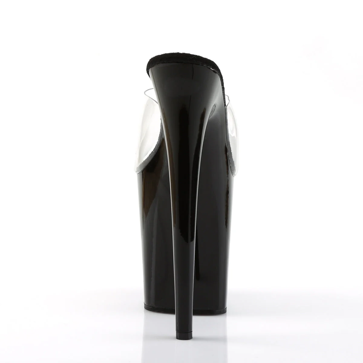 Clear Black 8 Inch Dancer Platform Platform Shoes -  Pleaser FLAMINGO-801 - Image 4