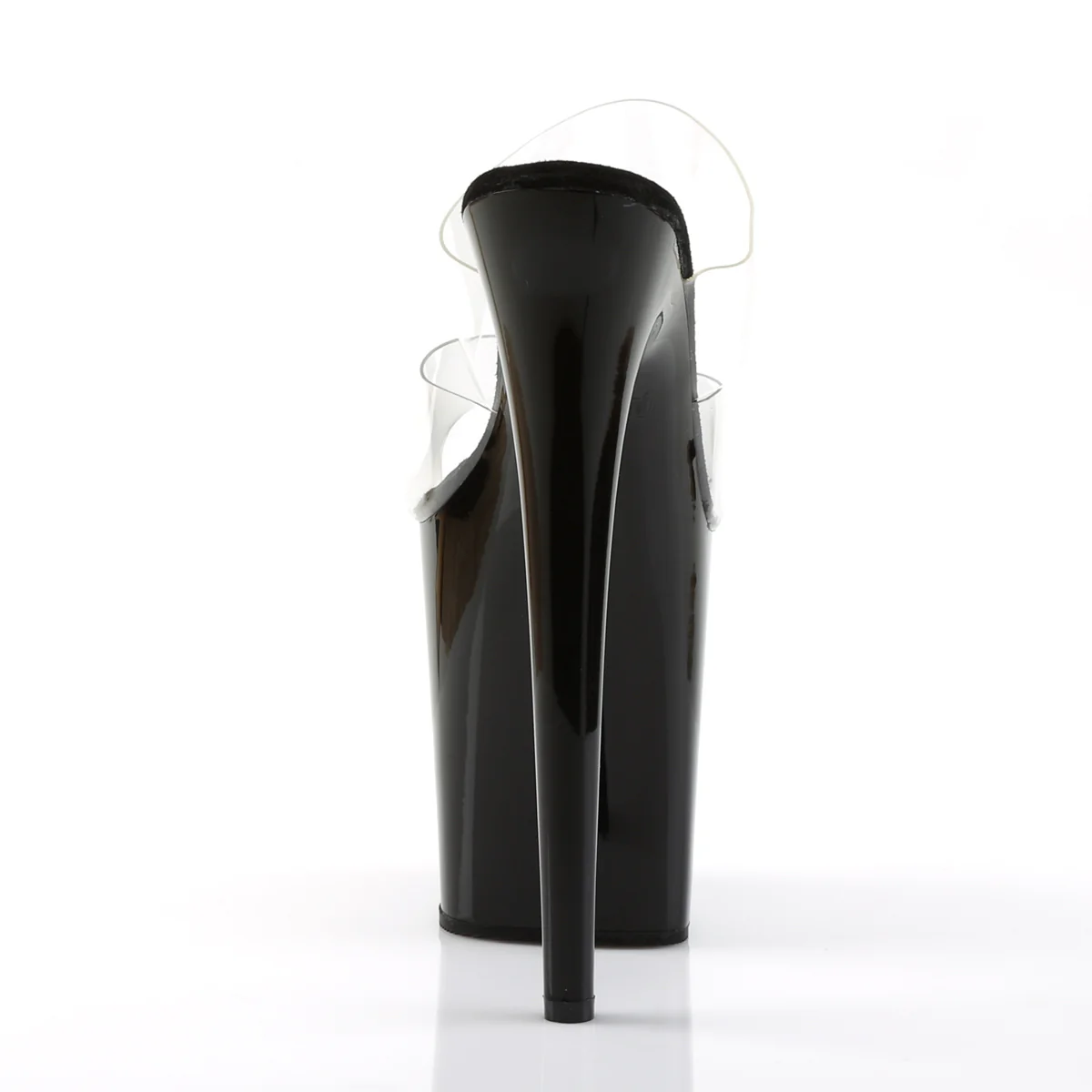 Clear Black 8 Inch Exotic Dancing Platform Shoes -  Pleaser FLAMINGO-802 - Image 4