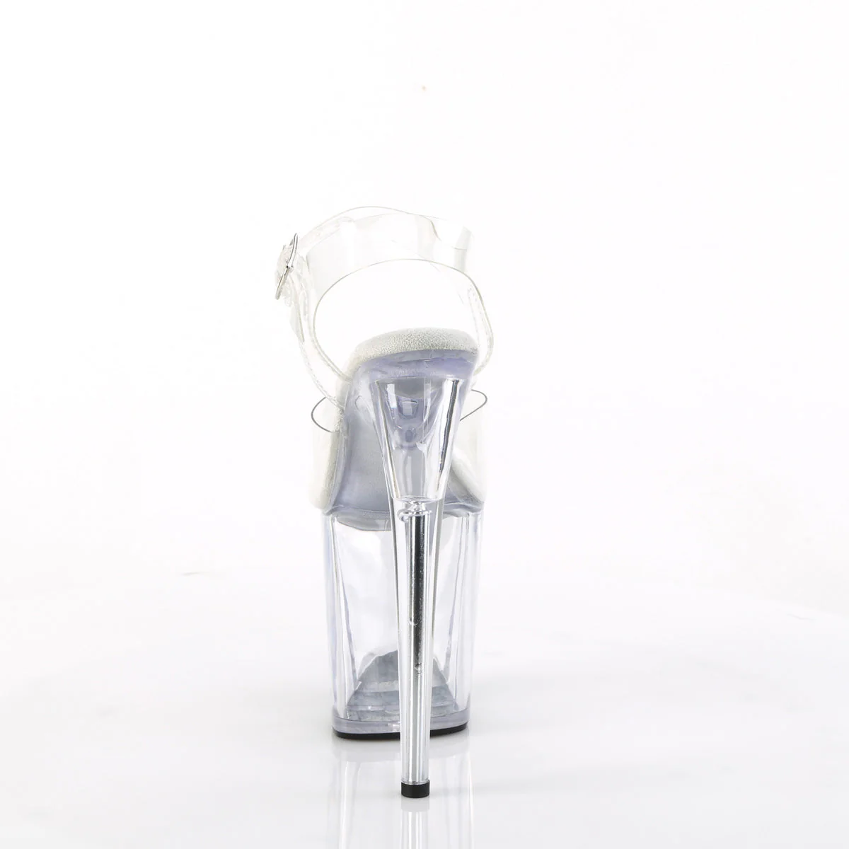FLAMINGO-808 Pleaser 8" Heel Clear/Clr Platforms (Exotic Dancing) - Image 4
