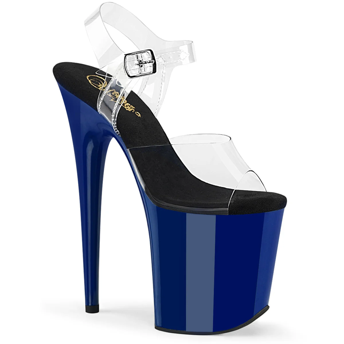 Royal Blue 8 Inch Strippers Platform Shoes -  Pleaser FLAMINGO-808