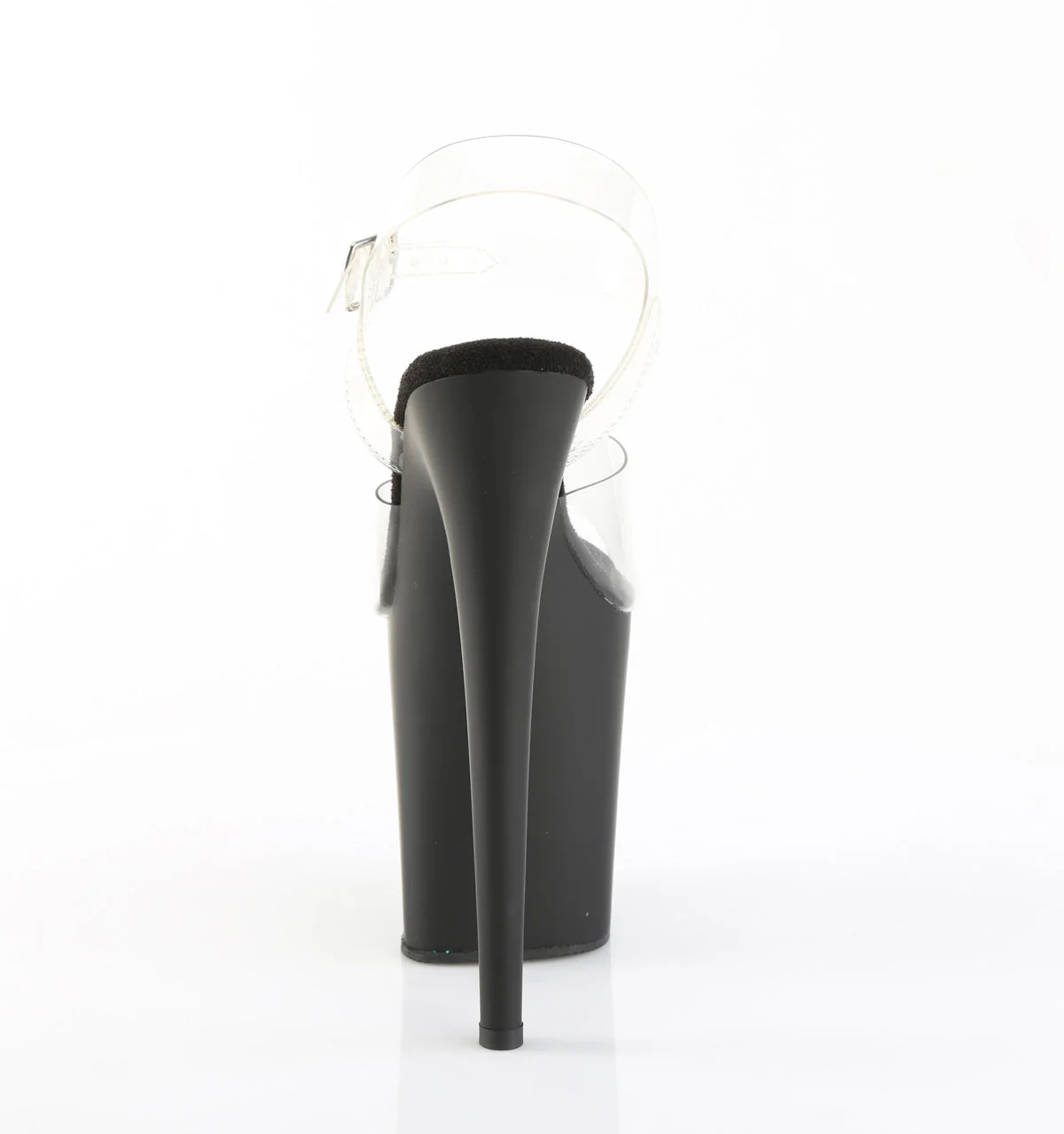 Clear Black 8 Inch Exotic Dancer Platform Shoes -  Pleaser FLAMINGO-808 - Image 4
