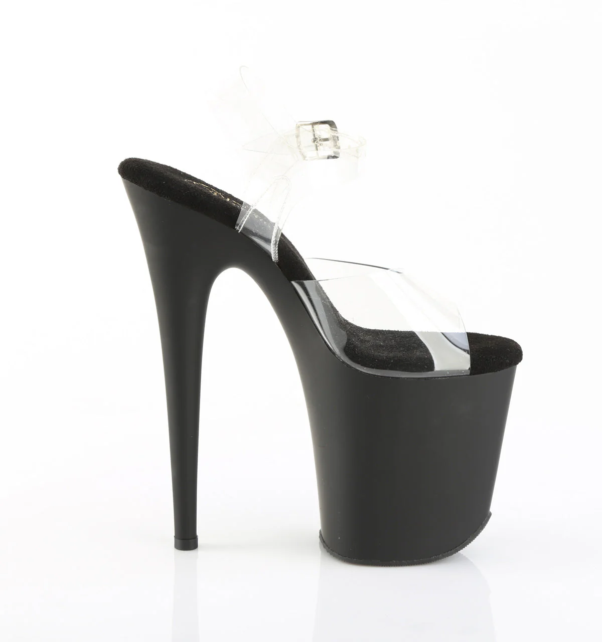 Clear Black 8 Inch Exotic Dancer Platform Shoes -  Pleaser FLAMINGO-808 - Image 5