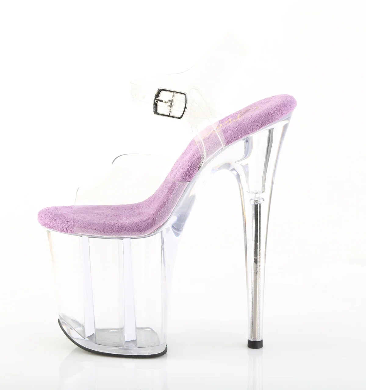 Lavender 8 Inch Pole Dance Platform Shoes -  Pleaser FLAMINGO-808 - Image 3