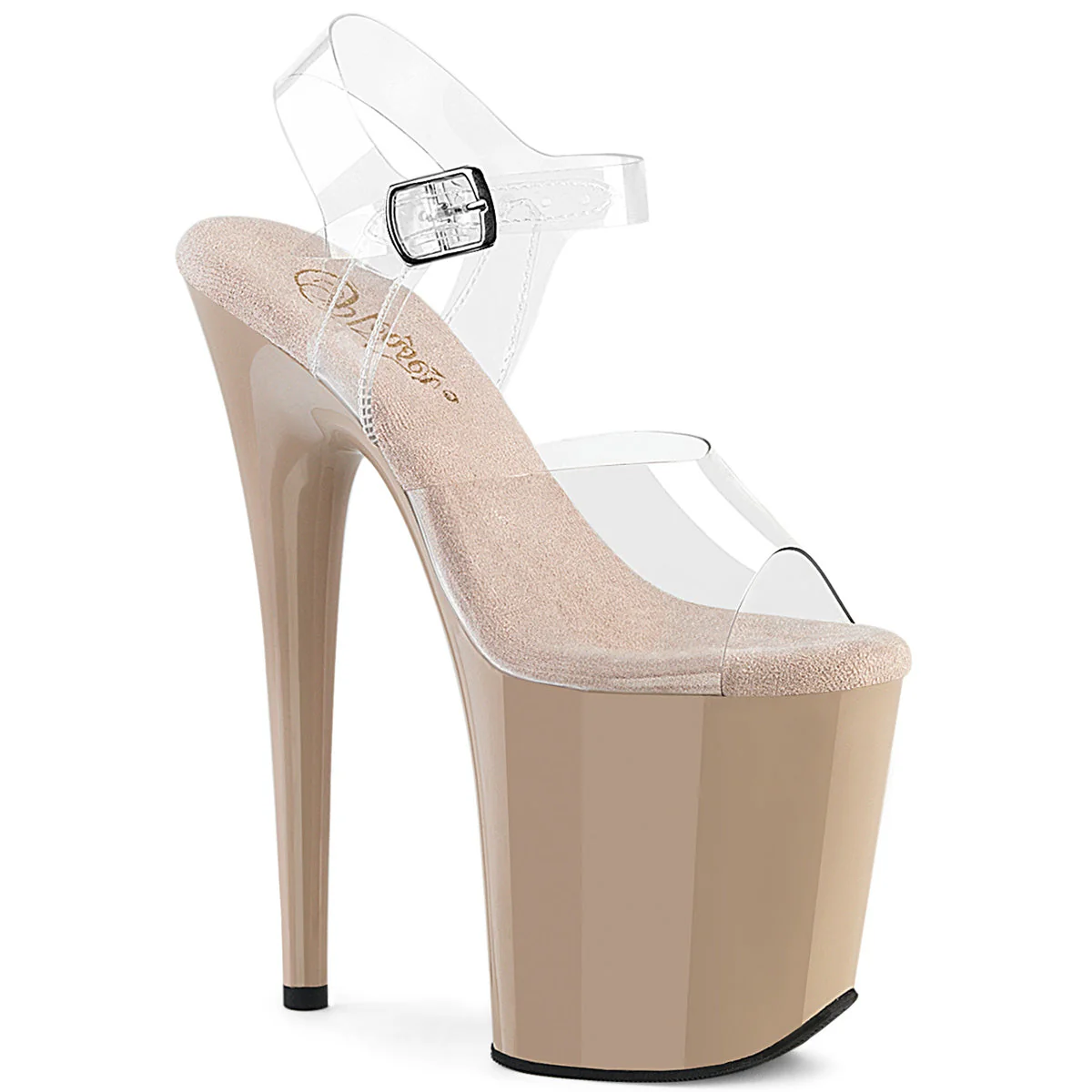 Nude 8 Inch Exotic Dancing Platform Shoes -  Pleaser FLAMINGO-808