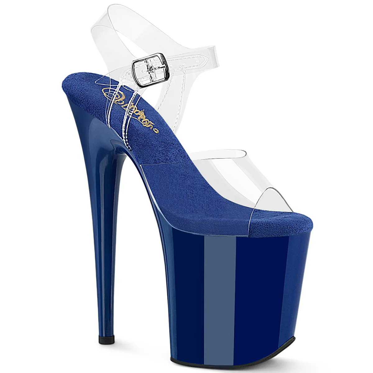 Royal Blue 8 Inch Strippers Platform Shoes - Pleaser FLAMINGO-808