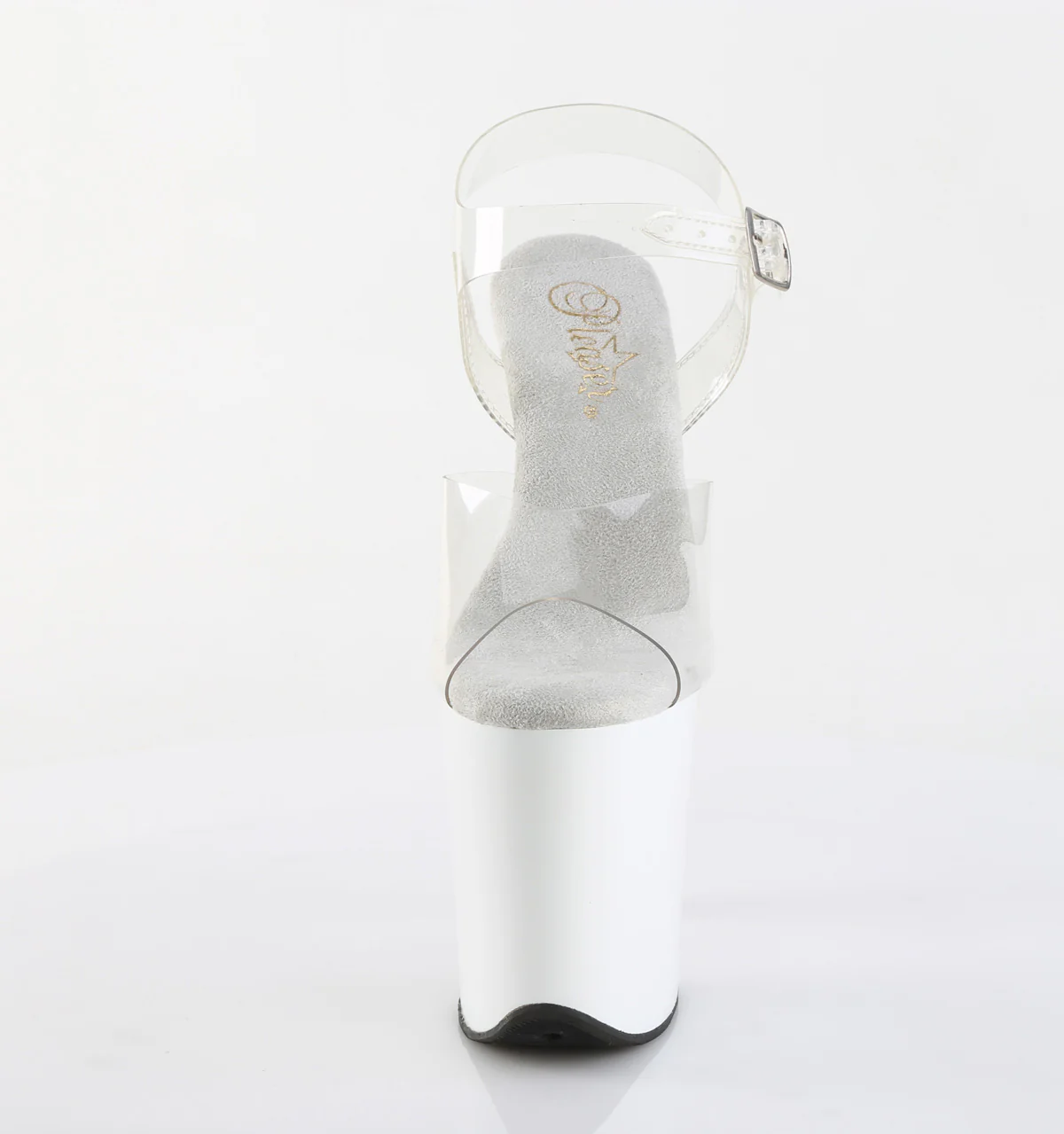 White 8 Inch Pole Dancing Platform Shoes -  Pleaser FLAMINGO-808 - Image 2