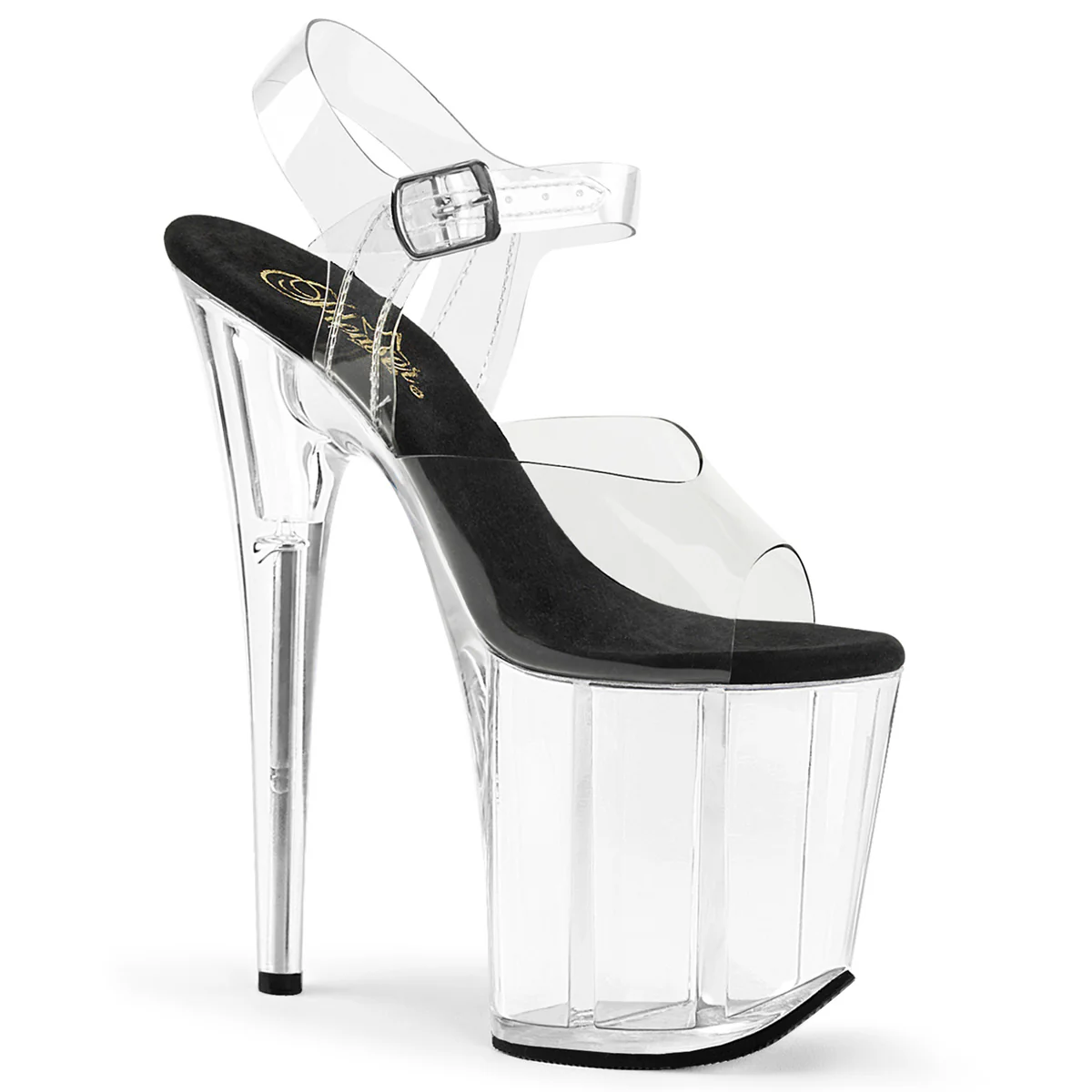 Clear 8 Inch Lap Dancer Platform Shoes - Pleaser FLAMINGO-808