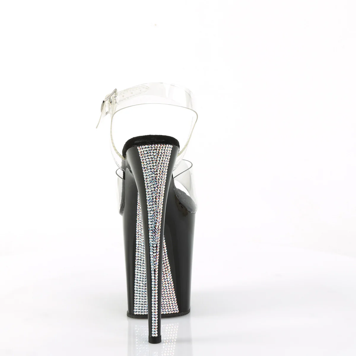 Clear Black 8 Inch Dancer Platform Platform Shoes - Pleaser FLAMINGO-808CRS-2 - Image 4