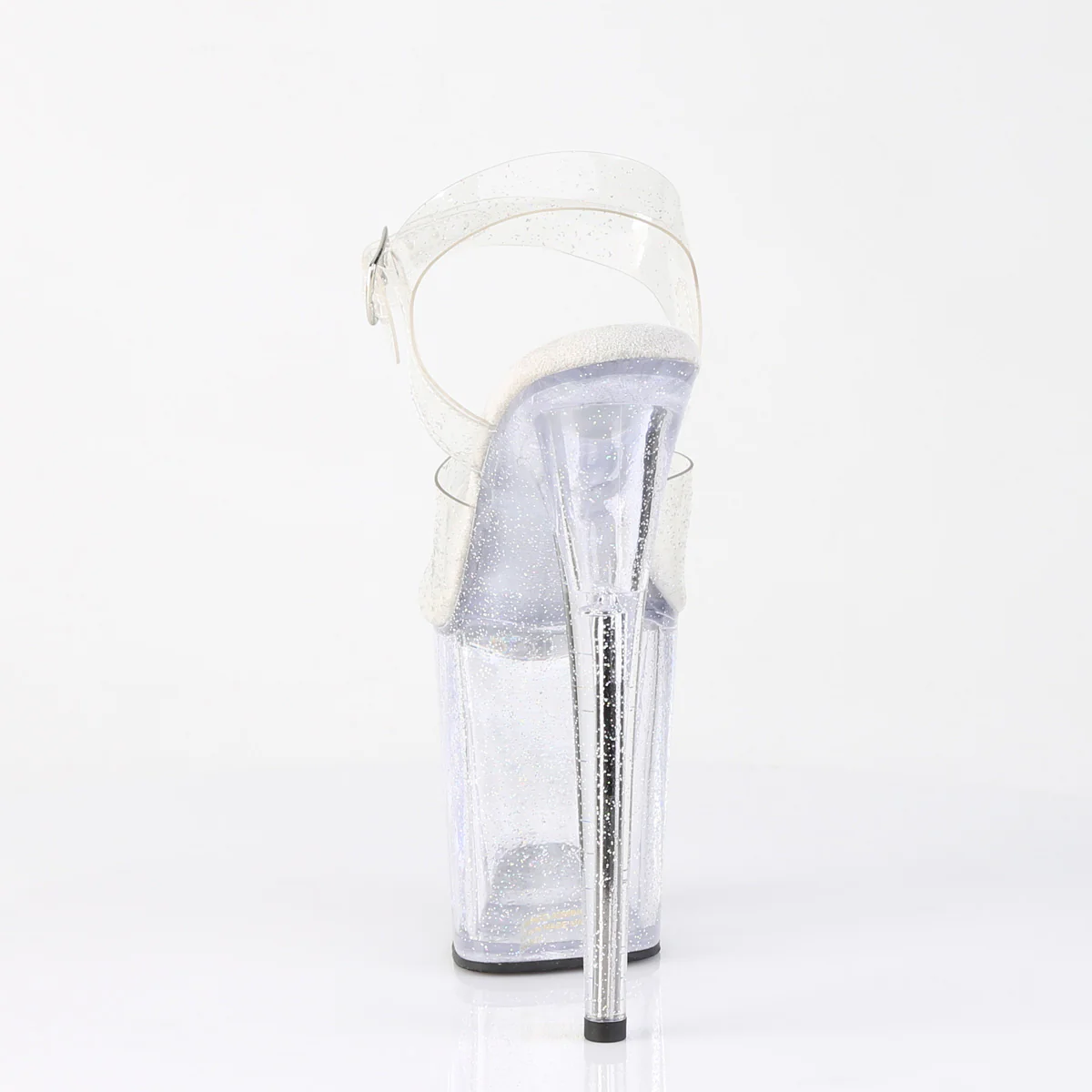 Clear 8 Inch Pole Dance Platform Shoes - Pleaser FLAMINGO-808MMG - Image 3