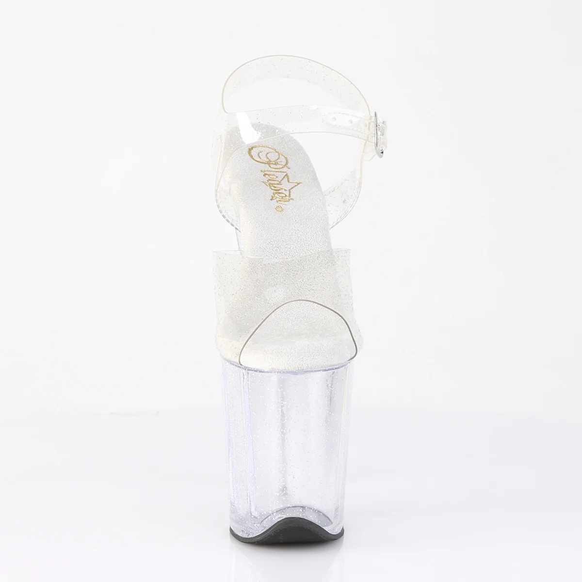 Clear 8 Inch Pole Dance Platform Shoes - Pleaser FLAMINGO-808MMG - Image 5