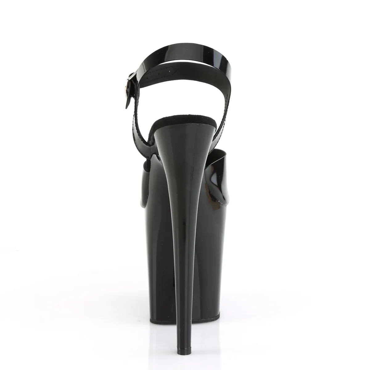 Black 8 Inch Pole Dance Platform Shoes - Pleaser FLAMINGO-808N - Image 4
