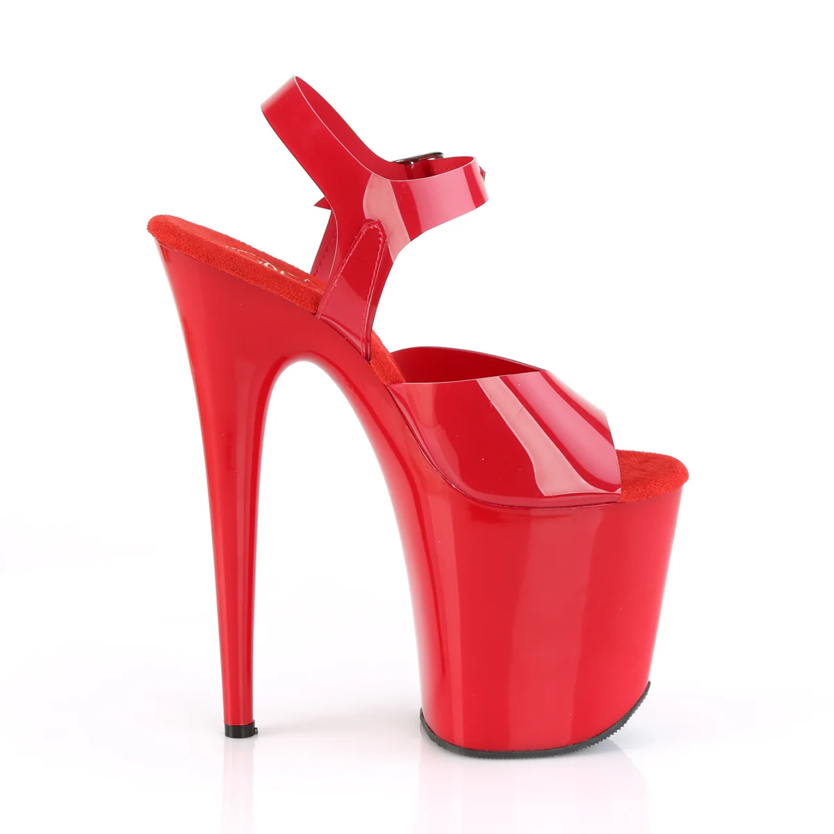 Red 8 Inch Pole Dancing Platform Shoes - Pleaser FLAMINGO-808N - Image 5