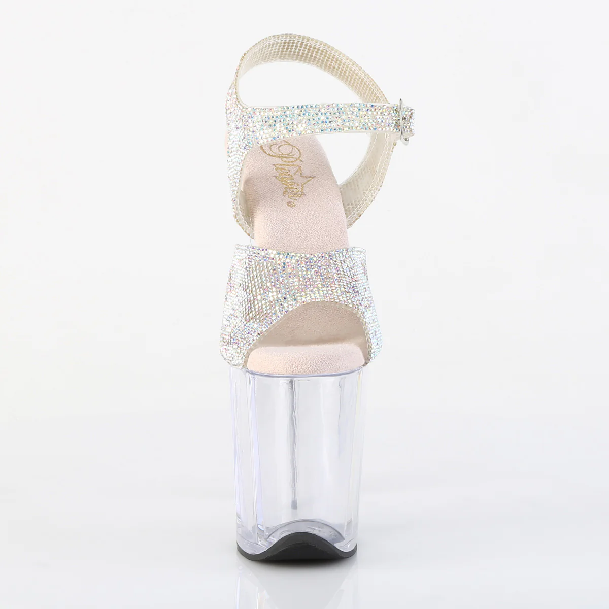 Silver 8 Inch Exotic Dance Platform Shoes - Pleaser FLAMINGO-808N-RS - Image 2