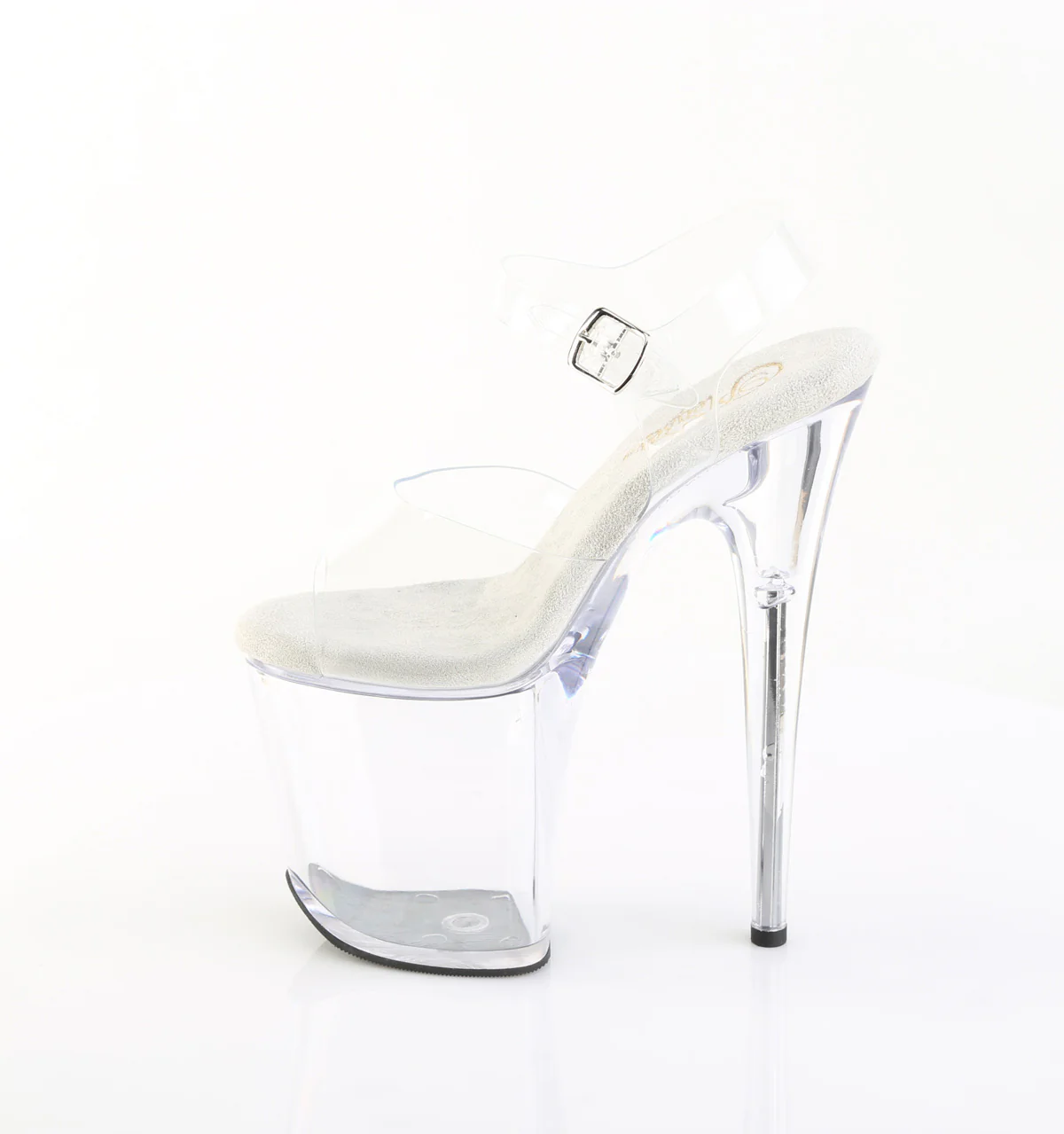 Clear 8 Inch Statement Dancer Pole Heels - Pleaser FLAMINGO-808PREM - Image 3