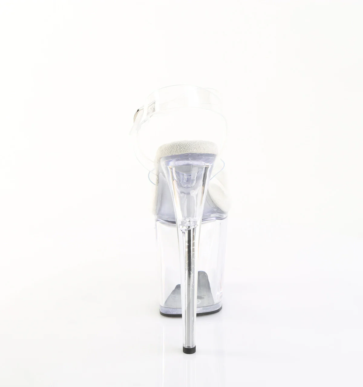 Clear 8 Inch Statement Dancer Pole Heels - Pleaser FLAMINGO-808PREM - Image 4
