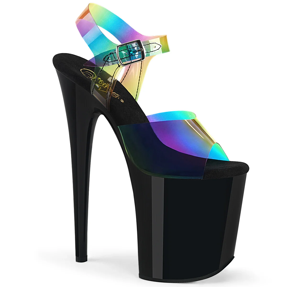 Rainbow 8 Inch Performance High Pole Heels - Pleaser FLAMINGO-808RB