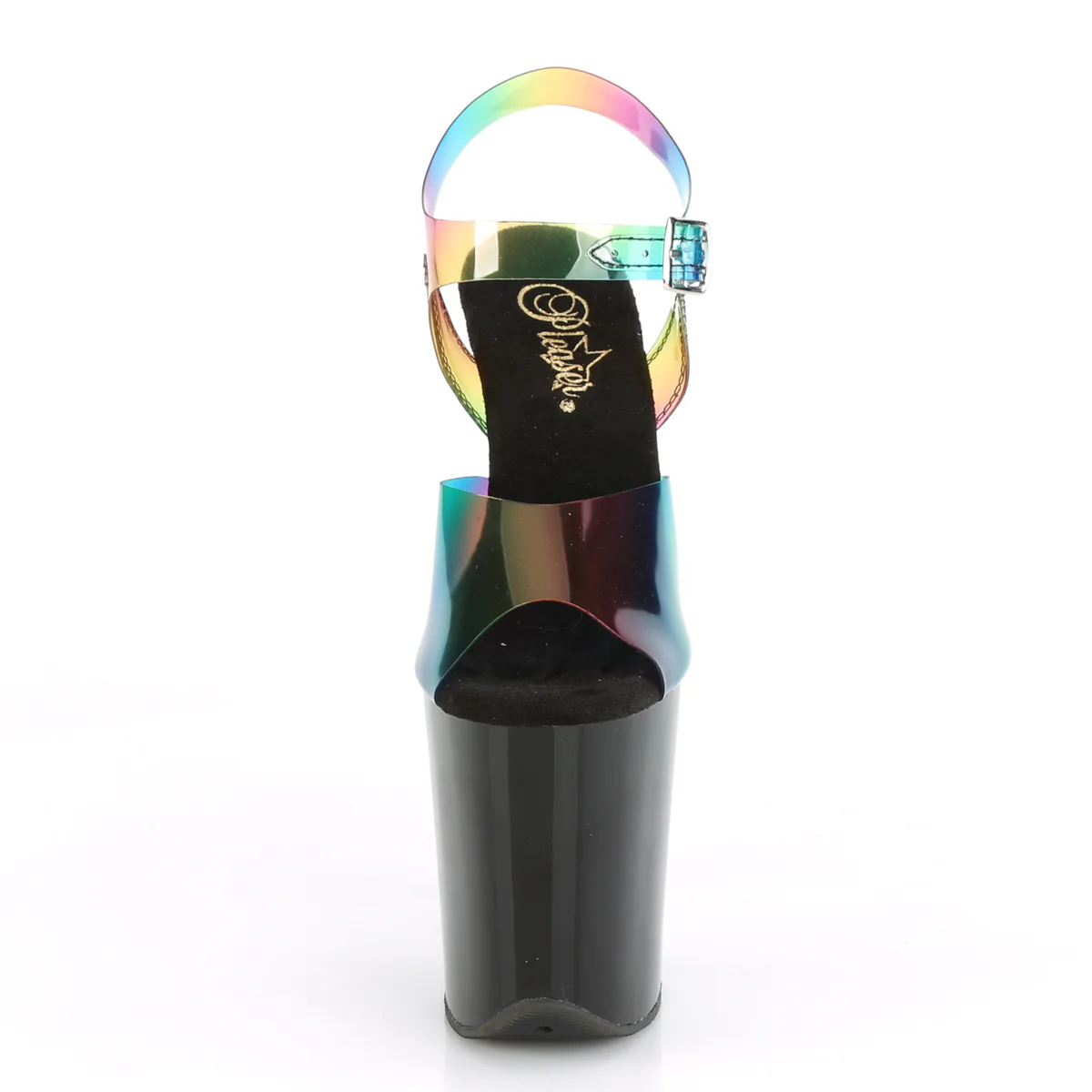 Rainbow 8 Inch Performance High Pole Heels - Pleaser FLAMINGO-808RB - Image 2