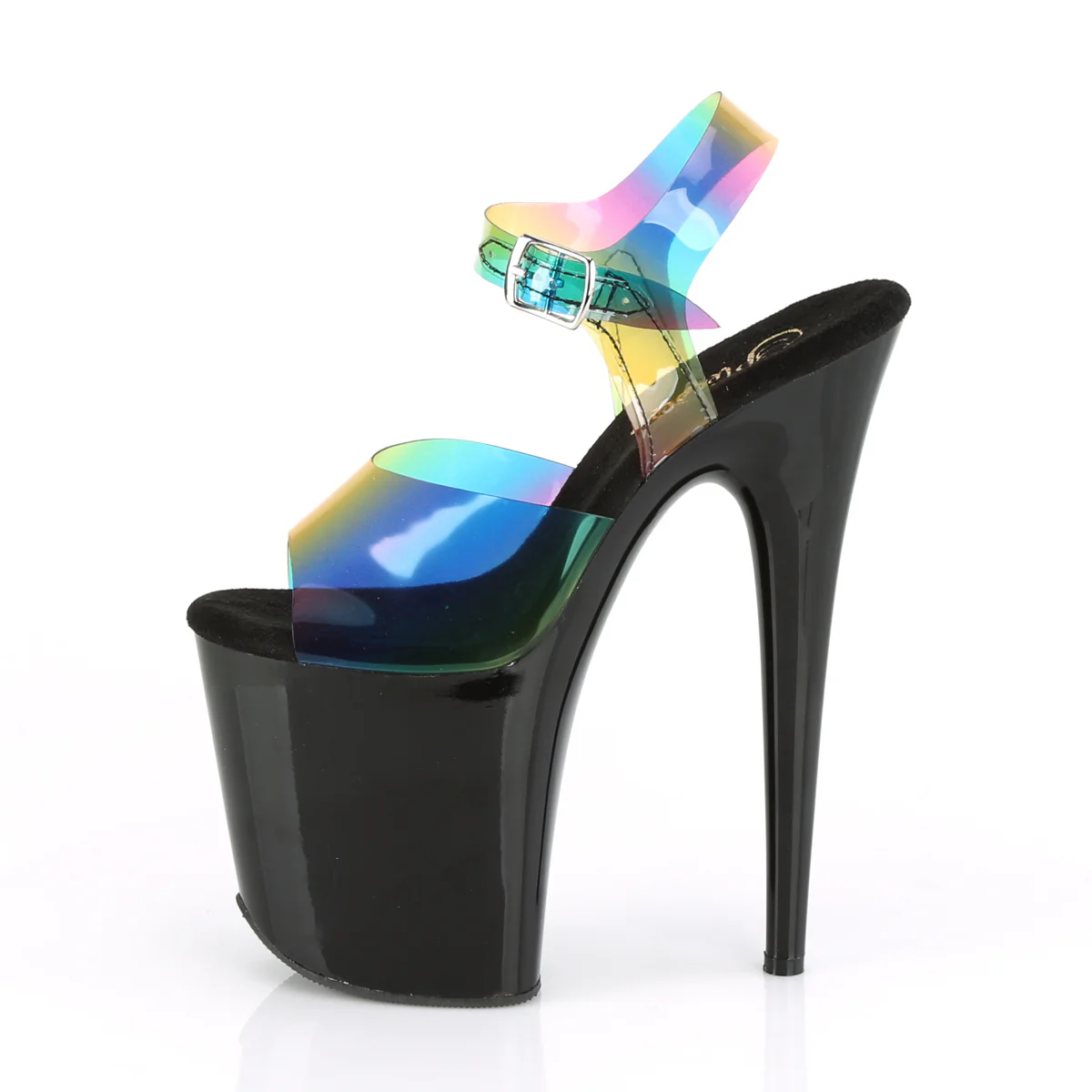 Rainbow 8 Inch Performance High Pole Heels - Pleaser FLAMINGO-808RB - Image 3