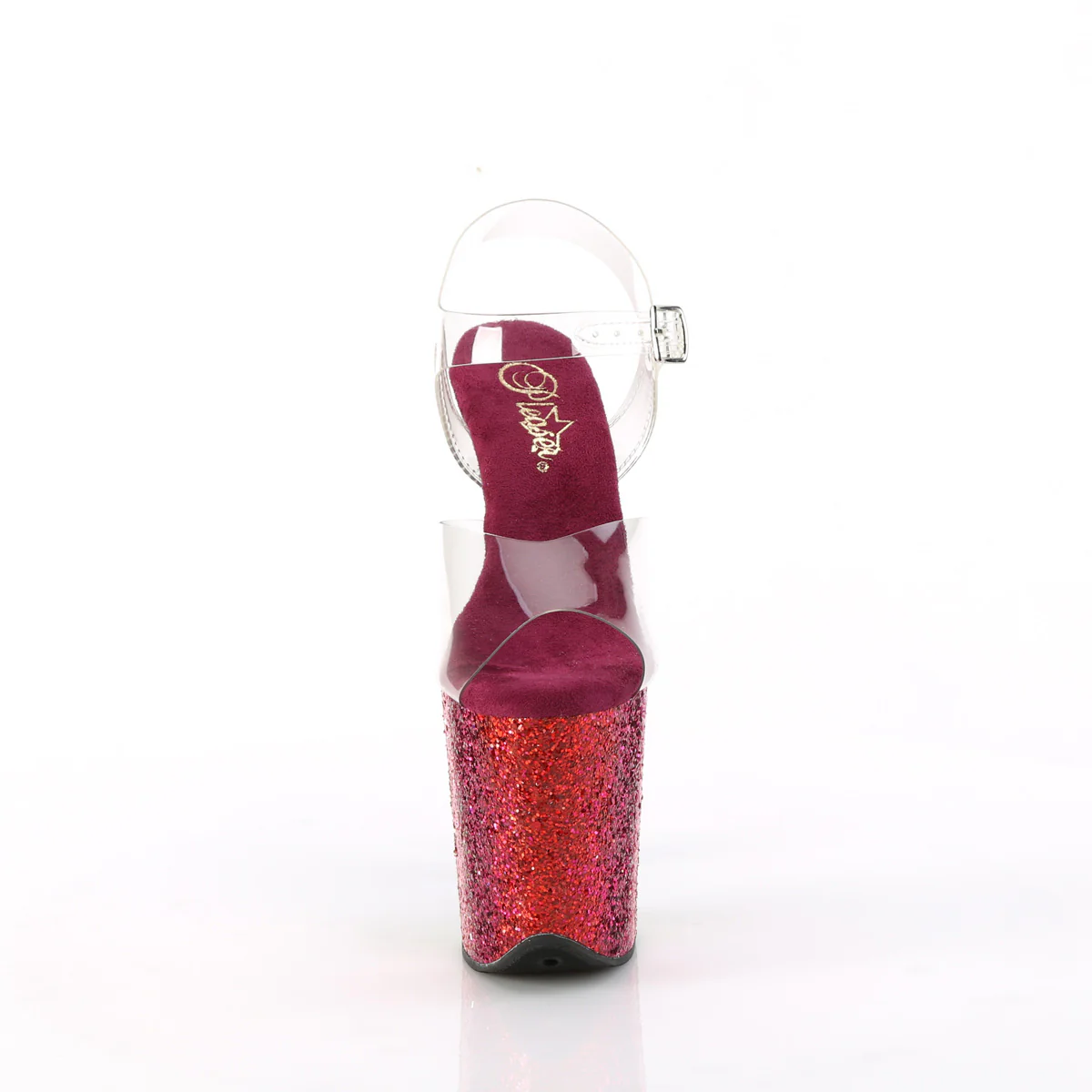 Rainbow Glitter 8 Inch Exotic Dancing Pole Heels - Pleaser FLAMINGO-808RBG - Image 2