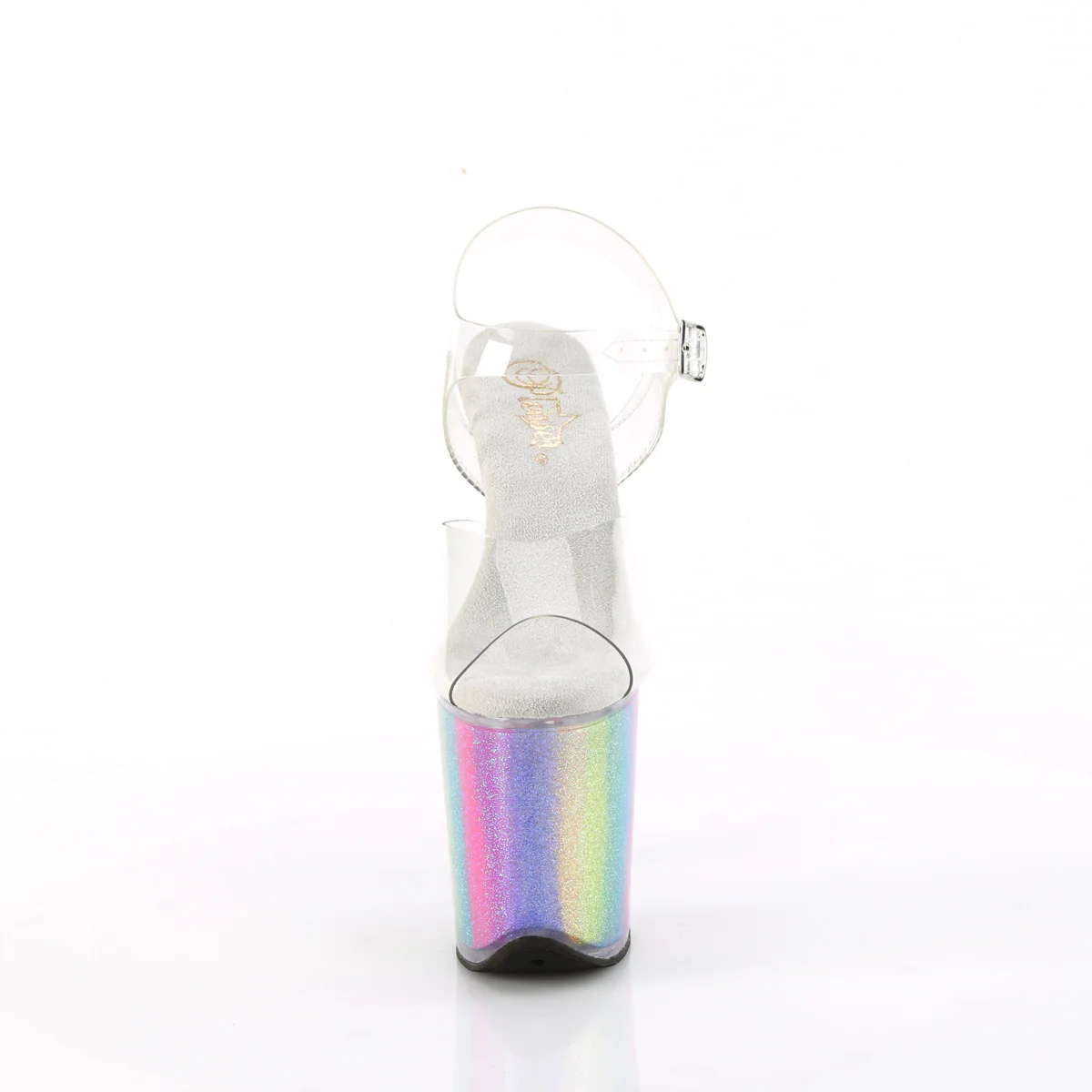 Rainbow Glitter 8 Inch Sexy Platform Pole Heels - Pleaser FLAMINGO-808RG-01 - Image 2