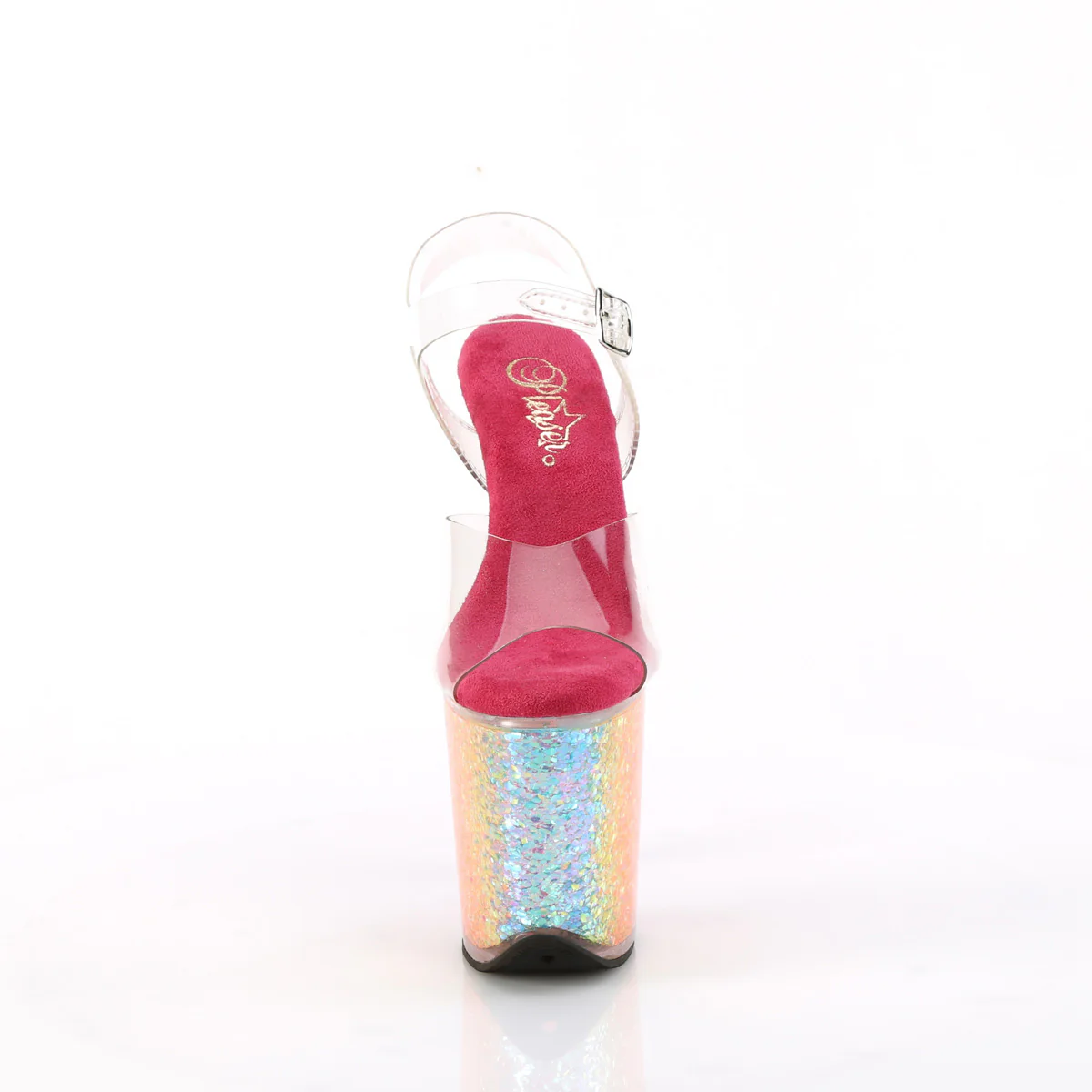 Rainbow 8 Inch Platform Sexy  Pole Heels -  Pleaser FLAMINGO-808RG-02 - Image 2