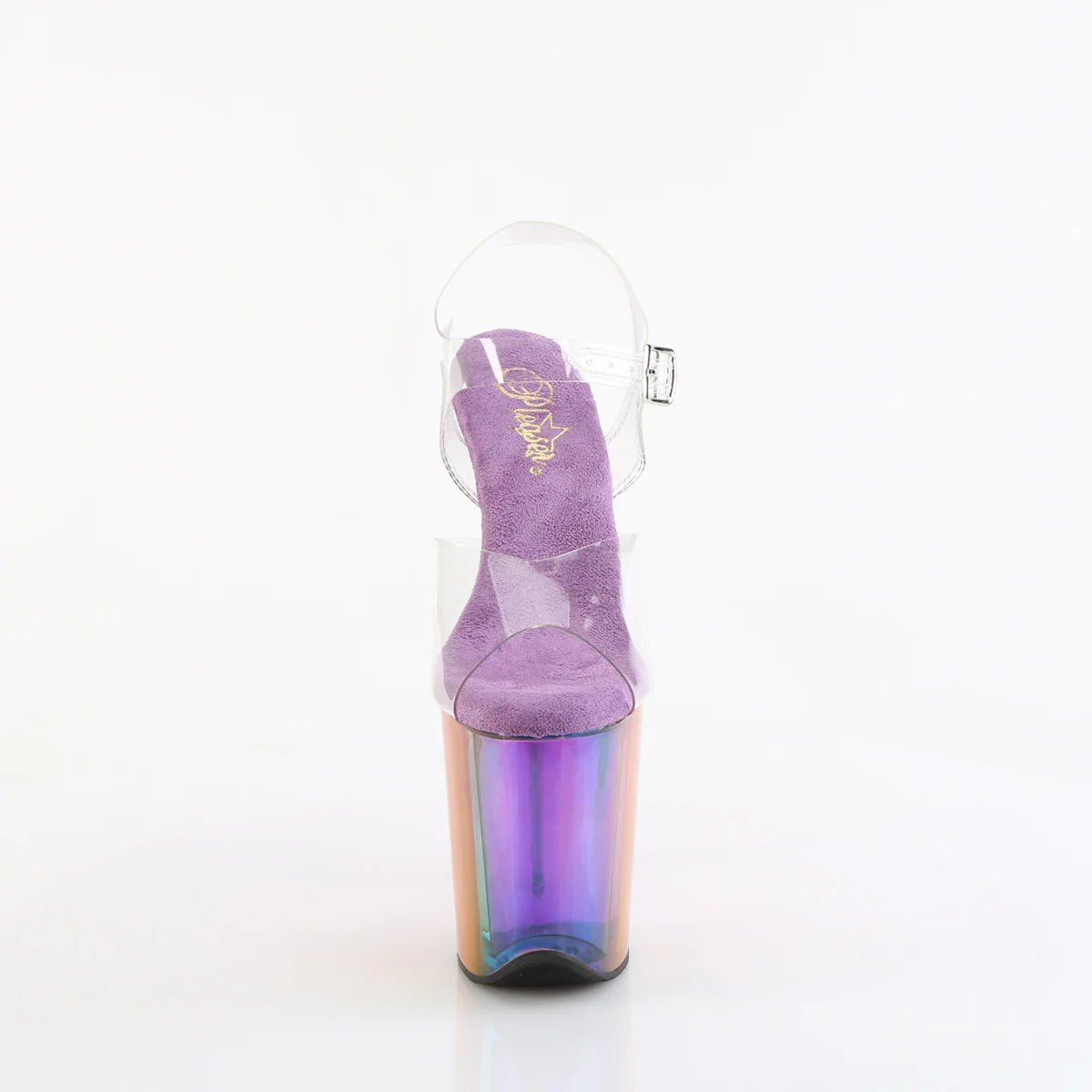 Rainbow 8 Inch Statement Dancer Pole Heels - Pleaser FLAMINGO-808RMT - Image 2