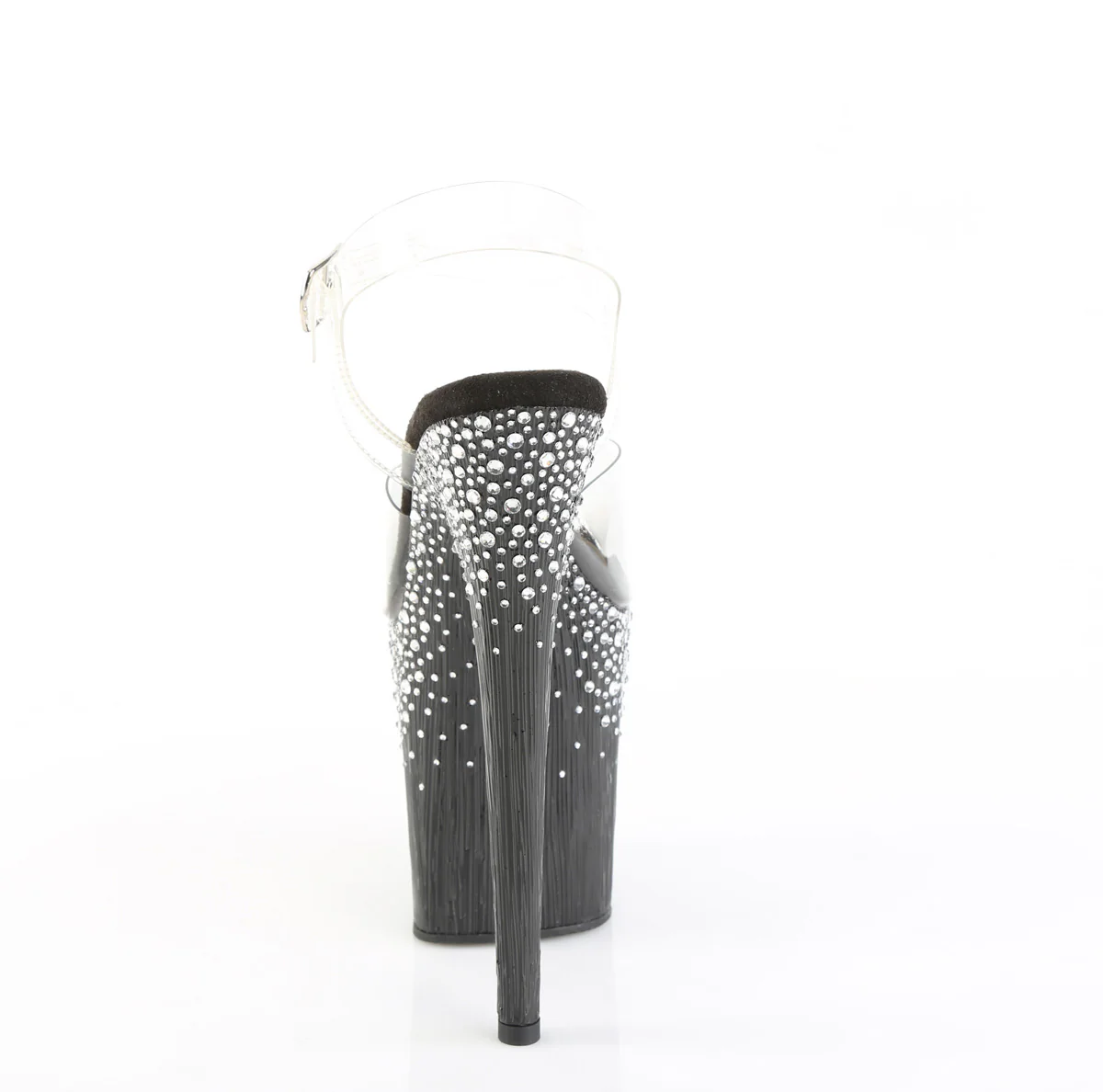 Clear Black 8 Inch Sexy Platform Pole Heels -  Pleaser FLAMINGO-808SPKL-02 - Image 4