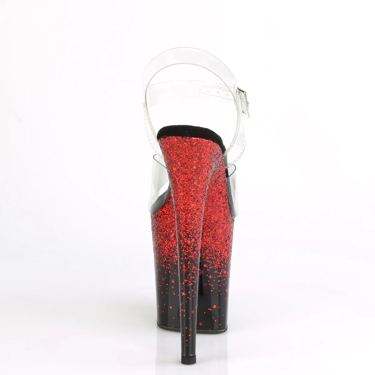 Black Red 8 Inch Platform Sexy Pole Heels - Pleaser FLAMINGO-808SS - Image 4
