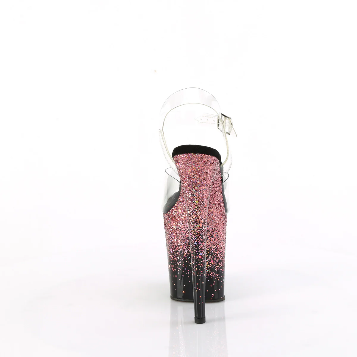 Pink Glitter 8 Inch High Dancers Pole Heels -  Pleaser FLAMINGO-808SS - Image 4